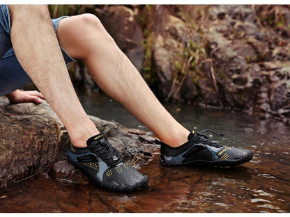 Summer Outdoor Mens Sports Water Shoes Non-Slip Beach Shoes Barefoot Upstream Shoes Quick-Dry Aqua Sock Barefoot For Beach Swim River Pool Lake Hiking Kayaking Surfing