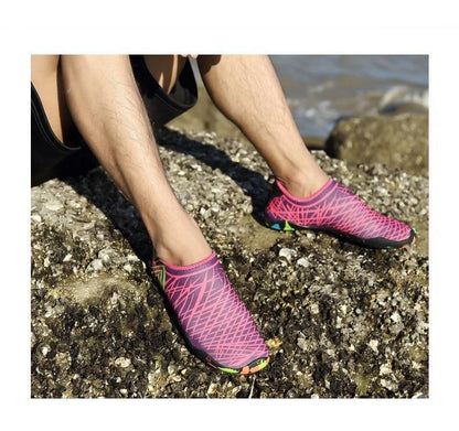 Summer Outdoor Mens Sports Water Shoes Non-Slip Beach Shoes Barefoot Upstream Shoes Quick-Dry Aqua Sock Barefoot For Beach Swim River Pool Lake Hiking Kayaking Surfing