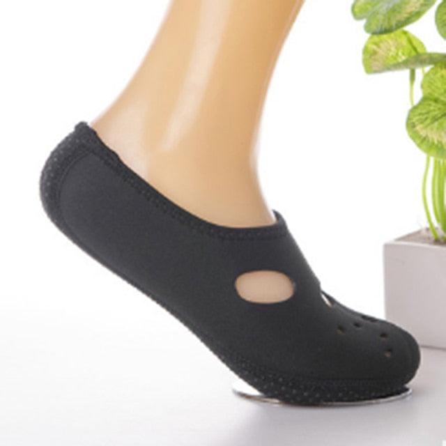 Summer Womens Water Shoes Swimming Solid Color Summer Aqua Beach Shoes Socks Slippers Quick-Dry Aqua Yoga Socks For Surf Swim Water Sport